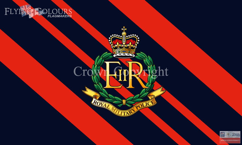 Royal Military Police Cast Iron Wall Sign - 24cm, Hand Painted - Great Britain