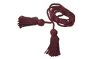 7ft6in (Small) Maroon, Silk Cord & Tassels