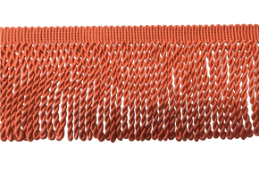 4" Coral/Orange Silk Bullion Fringe