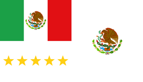 México Presidential Flag (at sea)