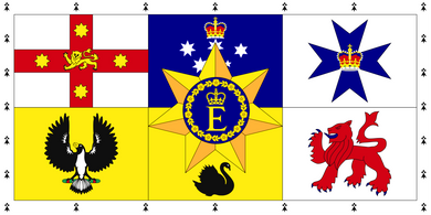 Personal Flag of HM The Queen (Australia)