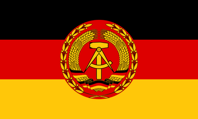 East Germany National People's Army Flag