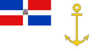 Dominican Republic Presidential Flag (at sea)