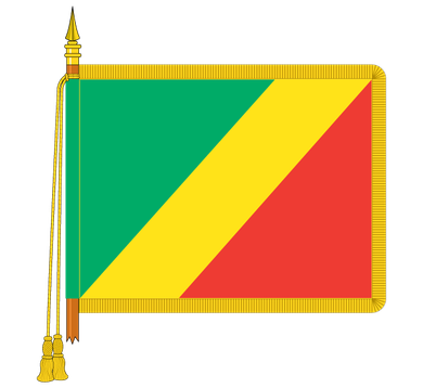 Ceremonial Costa Rica Flag
