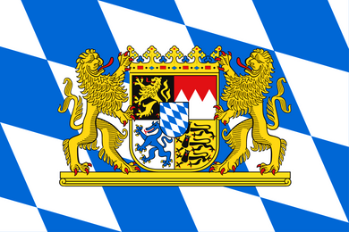 Bavaria Civil Flag ([de facto]) Flag