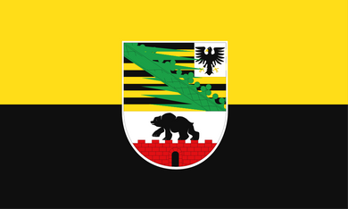 Saxony-Anhalt ([Sachsen-Anhalt]) State Flag Flag