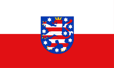 Free State of Thuringia ([Freistaat Thüringen]) State Flag Flag