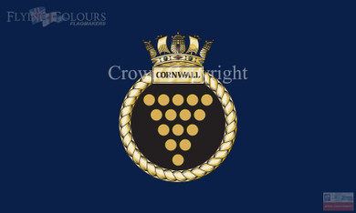 HMS Cornwall Flag