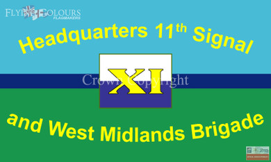 11 Signal Brigade and HQ West Midlands flag