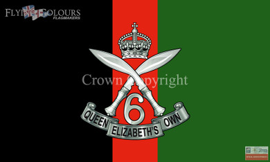 6th Queen Elizabeth own Gurkha Rifles flag