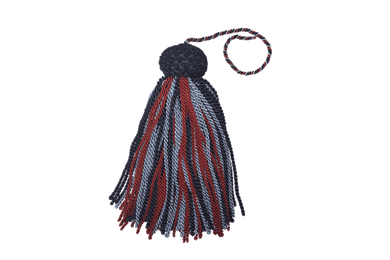 Red, Light & Navy Blue Bell Lyra tassels