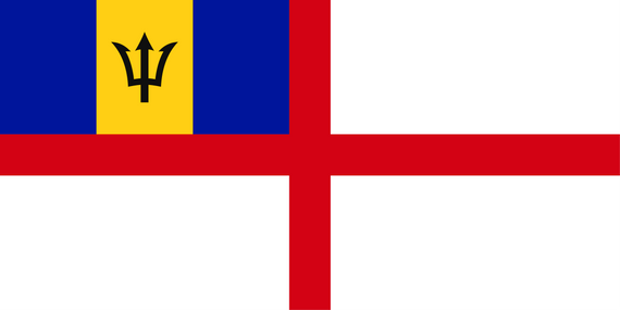 Barbados Naval Ensign