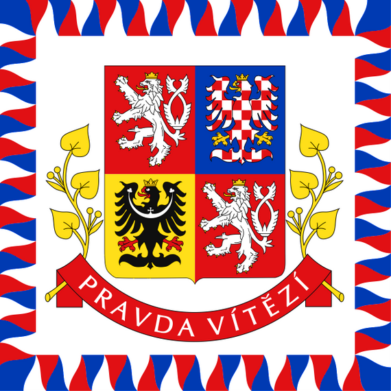 The Czech Republic Presidential Flag