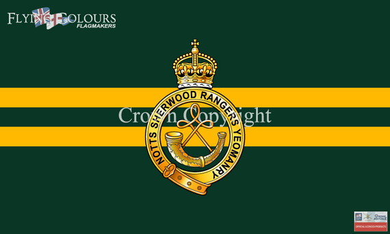 Sherwood Rangers Yeomanry flag | Officially Licenced MoD Artwork