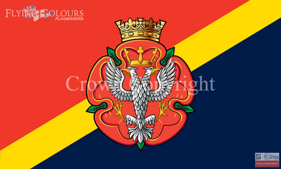 The Royal Mercian and Lancastrain Yeomanry flag