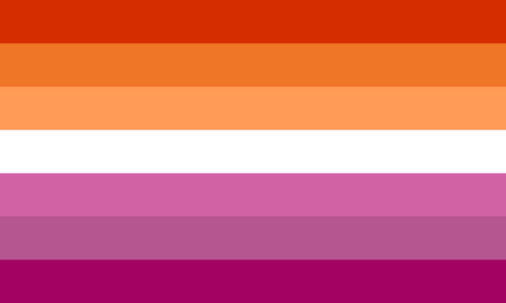 Lesbian-7-Stripe Pride Flag