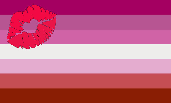Lipstick-lesbian Pride Flag
