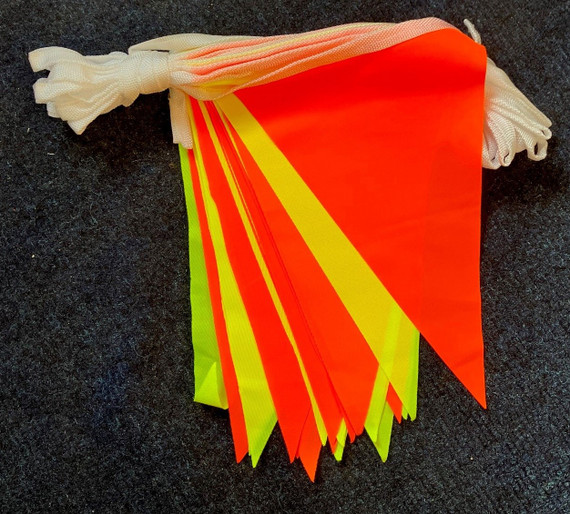 Fluorescent Yellow & Orange Bunting (Clearance)