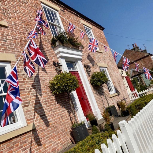 Henbrandt 36 Fuß Union Jack Wimpelkette – Für Partys, Jubiläen & Patriotische Events