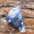 Sodalite purifies your aura and protects you from negative energy. It also opens up the third eye for meditations. I use it in several basic body layouts to open my clients' third eye. If I feel they have a hard time relaxing during a healing session, I will place a Sodalite on their third eye, which is just between their eyebrows. Copyright © DeMarco,J. (2019) High Vibes Crystal Healing. Florida: Llewellyn Publishing
 Crystal is chosen, spiritually cleansed and packaged with an abundance of gratitude and high vibe positive energy. 