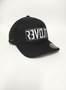Black Yupoong FlexFit hat with LRC Logo patch side