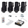 Electric upgrade kit for Happijac truck Camper Jacks or legs -  BLACK motors.
