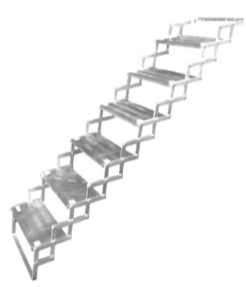 TORKLIFT A7806 Glow Steps - Cantilever Steps - 6 step system,  8"or 20cm deep steps 