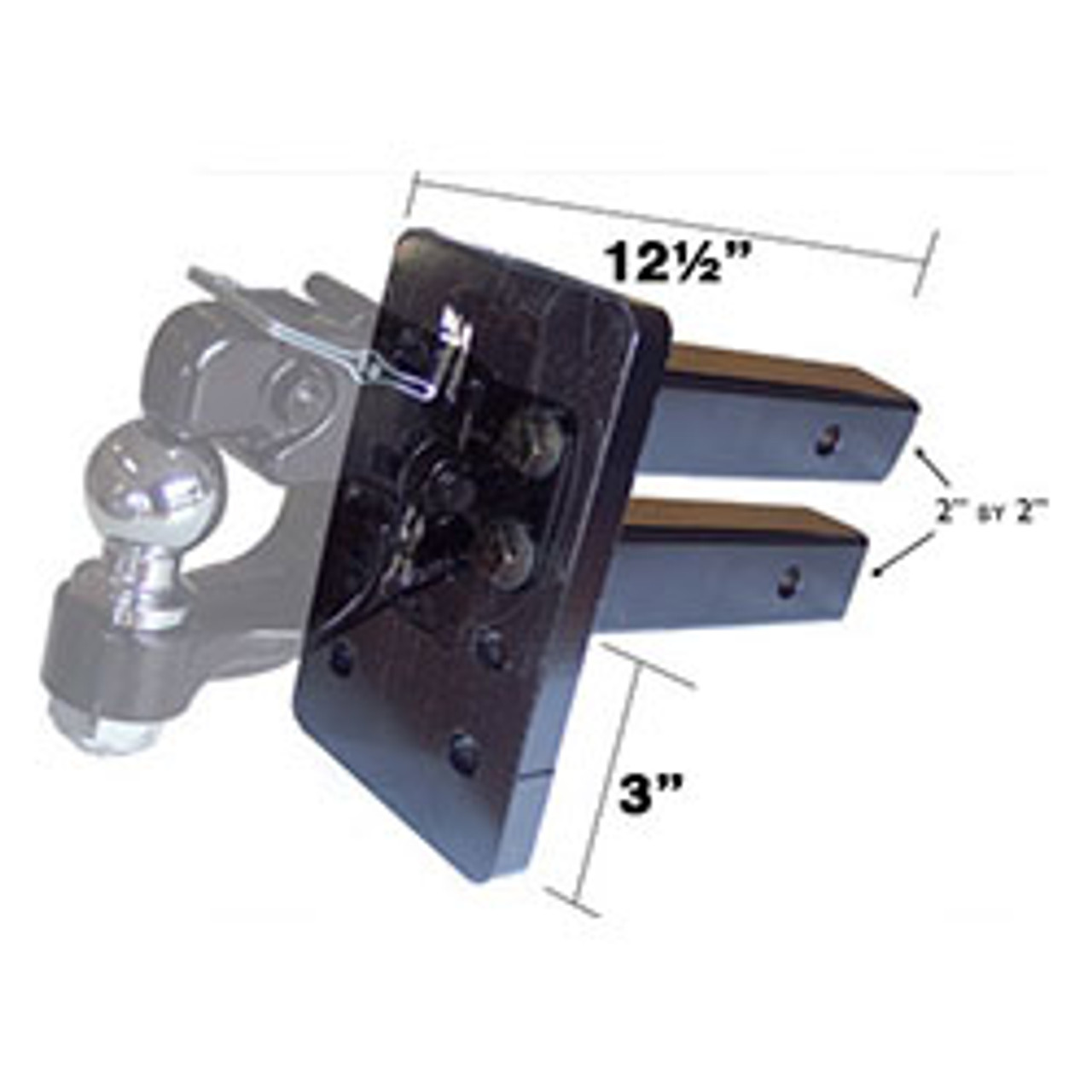 Pintle adapter for SuperHitch Magnum