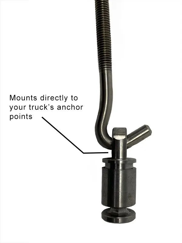 TORKLIFT S9200 Set of 4 Polished Stainless  Apex Fastgun Turnbuckles for Slide-on Truck Camper 