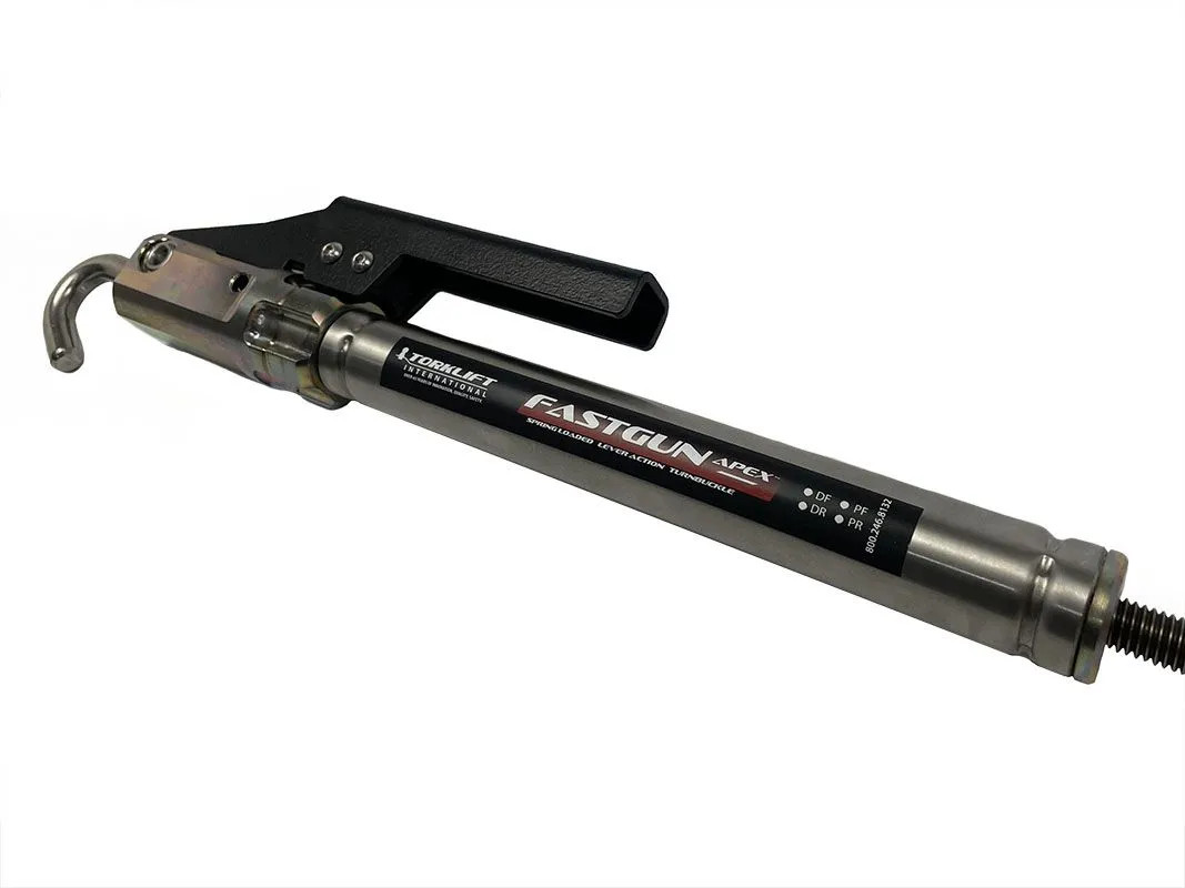 TORKLIFT S9200 Set of 4 Polished Stainless  Apex Fastgun Turnbuckles for Slide-on Truck Camper 