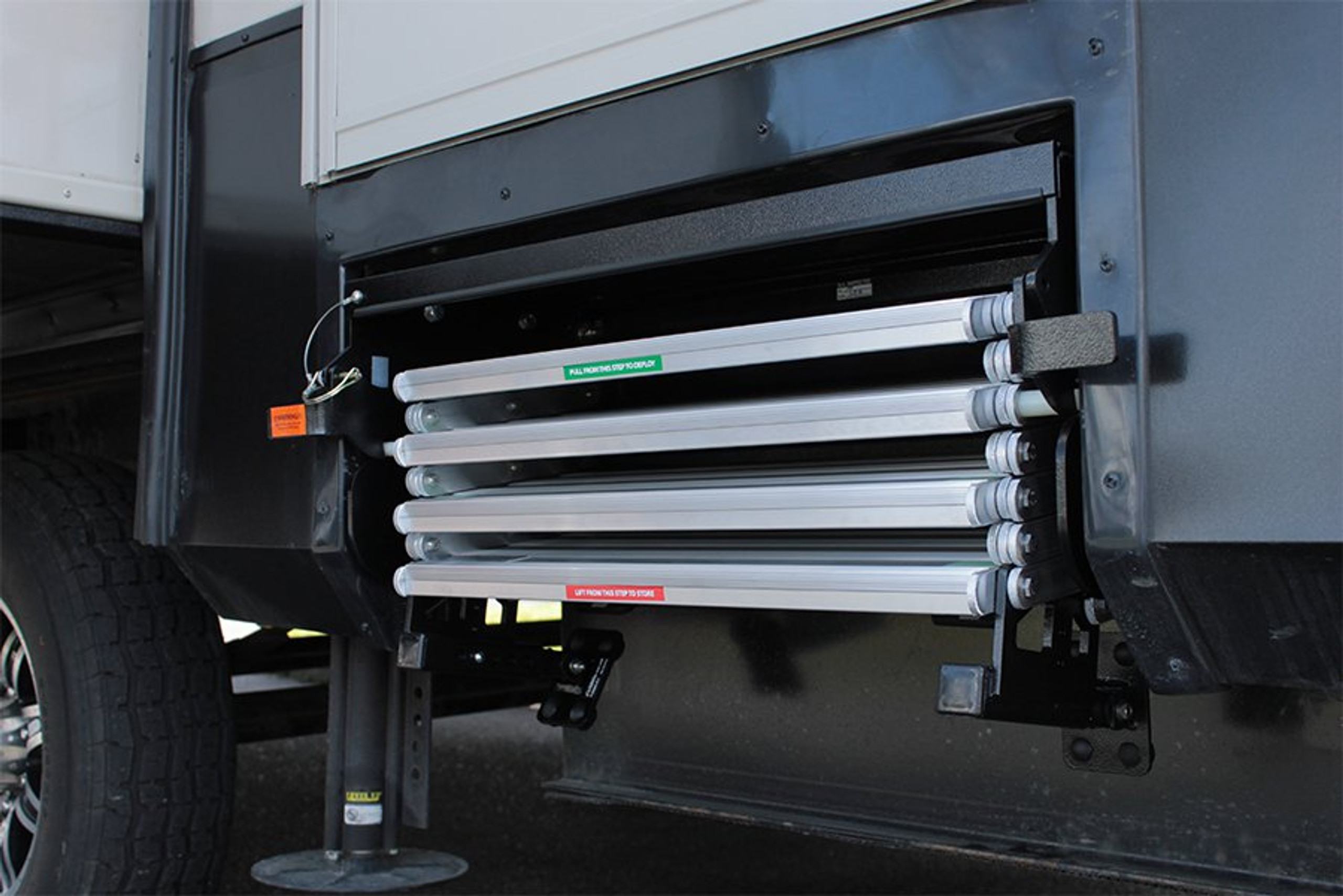 2 Step Torklift Glow Step Revolution Folding RV Steps 65cm Wide A8102