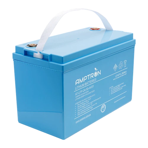  AMPTRON (AT-LFP-24-50AV01) 24V 50Ah / 70A Continuous Discharge Lithium LiFePO4 Battery