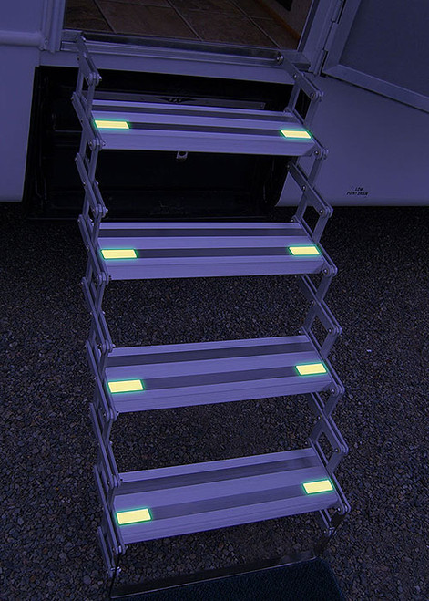 Glow in the dark Camper, Caravan, motorhome, truck camper and 5th Wheeler steps.