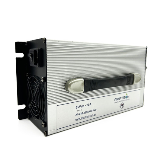 AMPTRON 20A 48V Lithium ​LiFePO4 Battery Charger with switch
