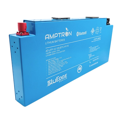 AMPTRON BluEdge 12V 105Ah / 180A Continuous Discharge LiFePO4 Blade Battery