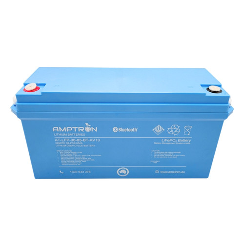 AMPTRON 36V 85Ah / 100A Continuous Discharge LiFePO4 Battery