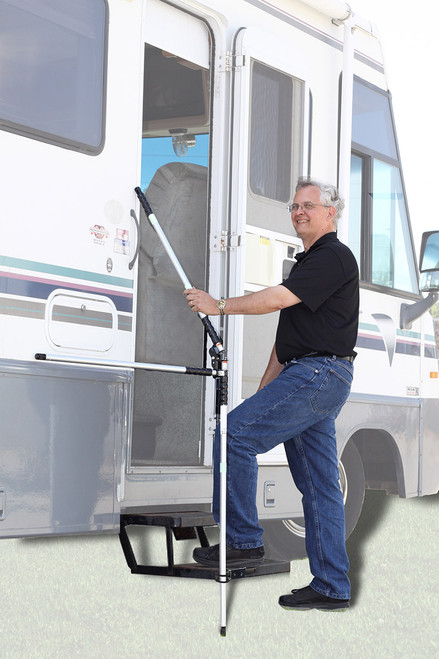 TORKLIFT A7804C GlowSteps - Scissor Steps - 4 step system, 20cm deep steps PLUS GlowGuide Handrail