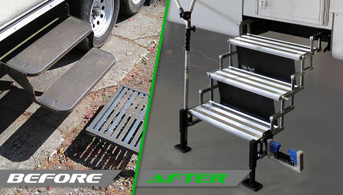 Glow Step Revolution: RV to ground stable steps or stairs