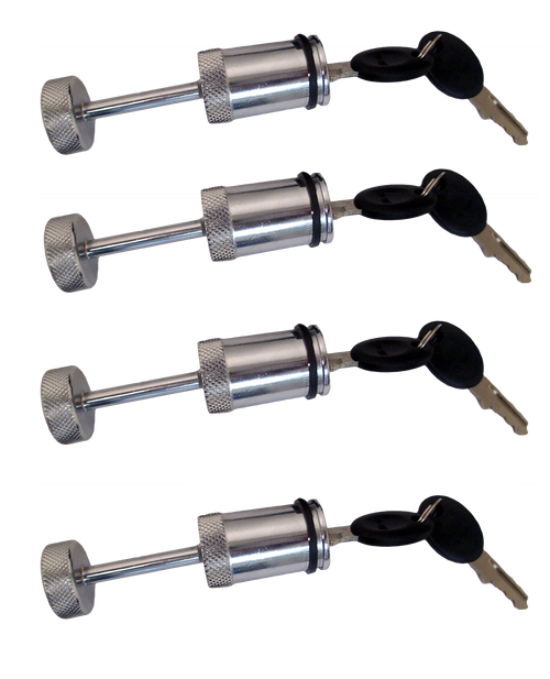 TORKLIFT S9526B  Set of 4 Fastgun Long Range Polished Stainless Turnbuckles PLUS Set of 4 Torklift Fastgun Locks
