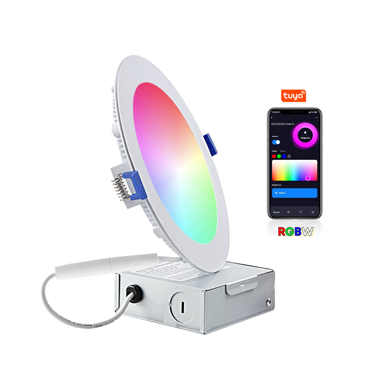 RGBW LED Downlight A-SDL6IN-12W - Image 1