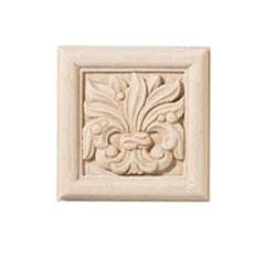 Carved Ornament, Chateau, maple, 2 7/8 x 2 7/8"