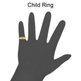 Small Baby Ring Purple CZ Yellow Gold 14k [R254-702]