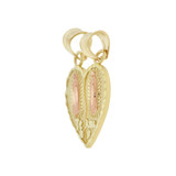 Sharing Heart Te Amo Virgin Guadalupe Pendant 16mm Yellow and Rose Gold 14k [P004-015]