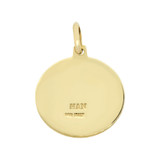 Saint Joseph Medal Pendant Round 18mm Wide Yellow Gold 14k [P008-017]