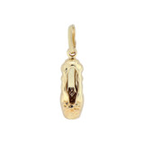 Small Ballet Ballerina Shoe Pendant Yellow Gold 14k [P010-023]