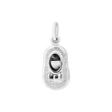 Small Baby Shoe Pendant White Gold 14k [P010-058]