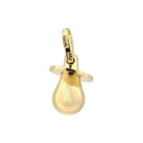 Baby Infant Pacifier Pendant Hollow Yellow Gold 14k [P011-016]