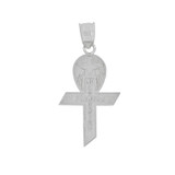 Communion Cross Mi Primera Comunion Dove Pendant White Gold 14k [P019-074]