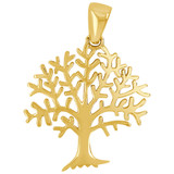 Tree of Life Pendant 21mm Yellow Gold 14k [P026-049]