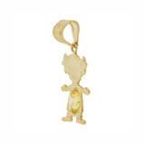 Girl Pendant Yellow November CZ Birthstone Yellow Gold 14k [P027-032]